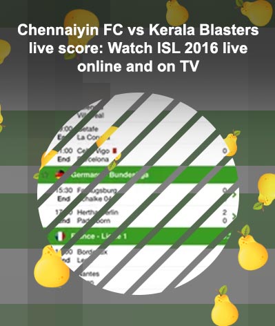 Live score of football isl